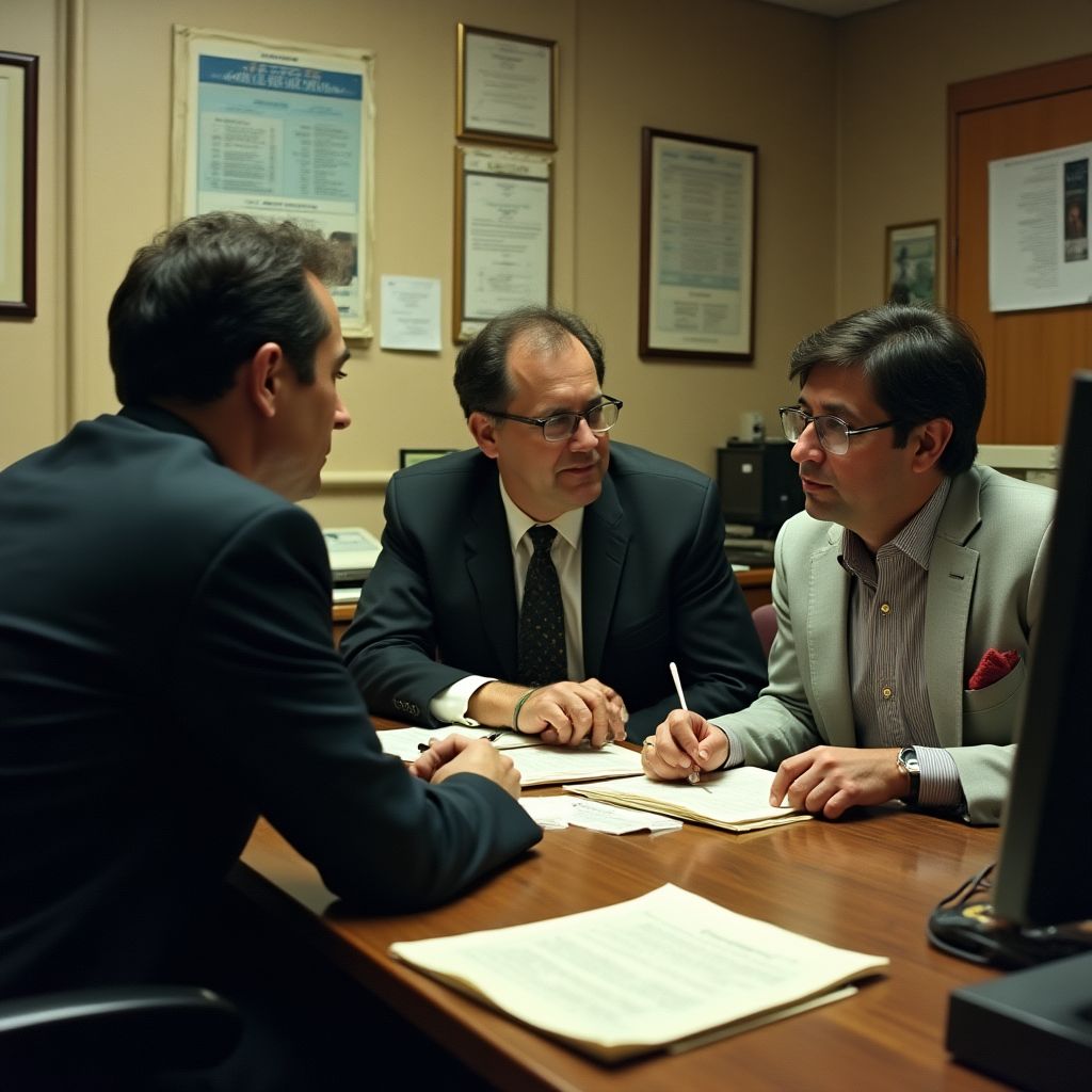 Fundadores de FinConsult en la oficina original